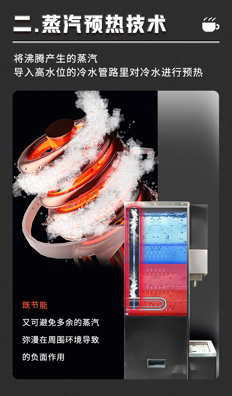 步进式开水机！